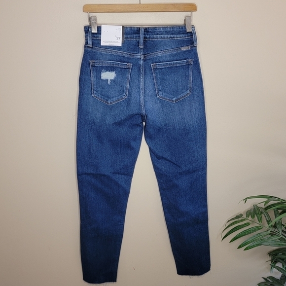 NWT Kancan | Cigarette Fit Button Fly Distressed Skinny Jeans Size 7/27 - Picture 4 of 6